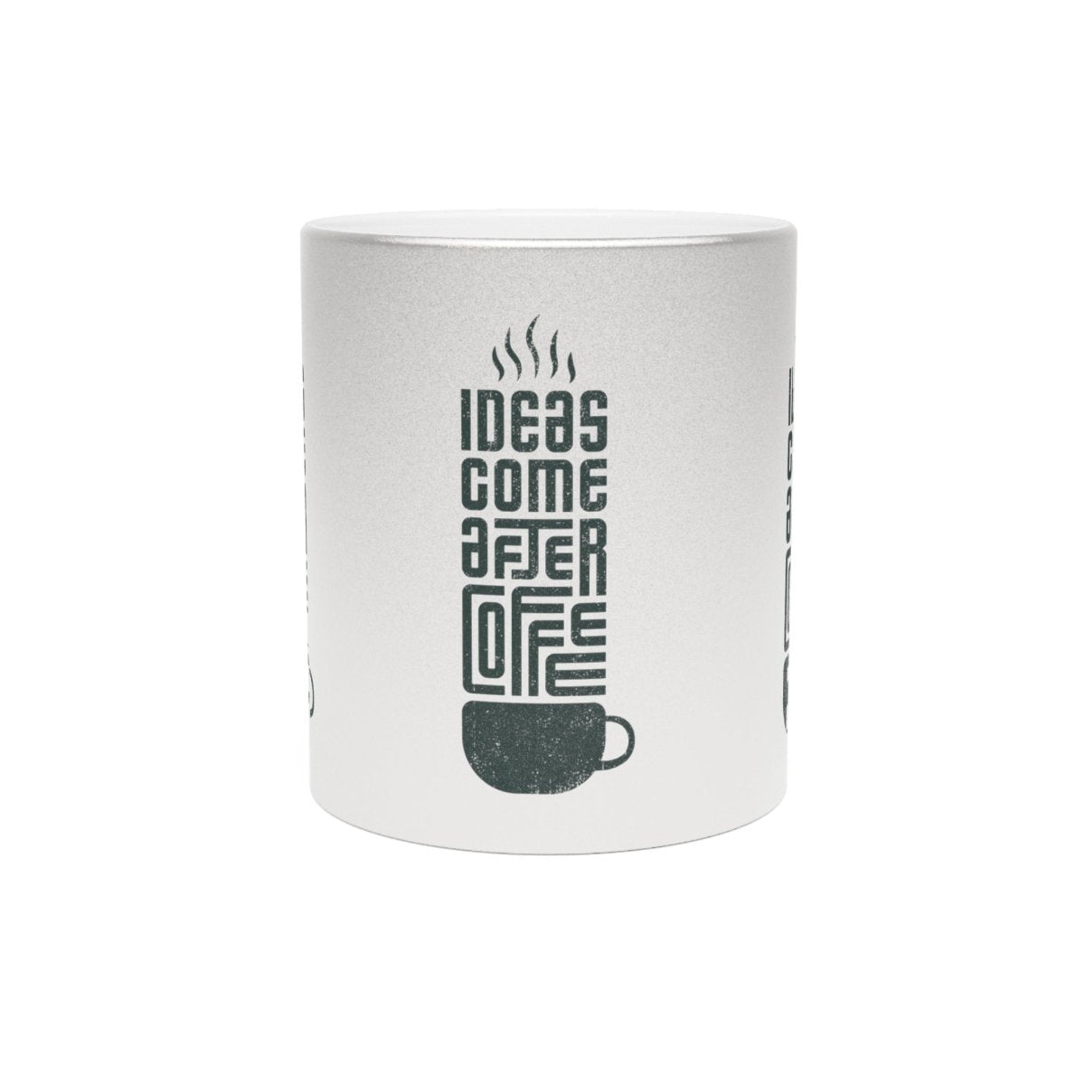 Coffee Ideas Metallic Mug (Silver\/Gold) - Thrifty Delights