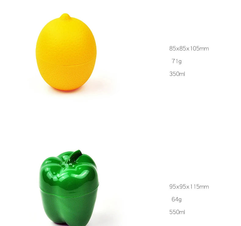 1pc Creative Kitchen Refrigerator Vegetable Fruits Crisper Containers Onion Avocado Tomatoes Lemon Fresh Storage Box