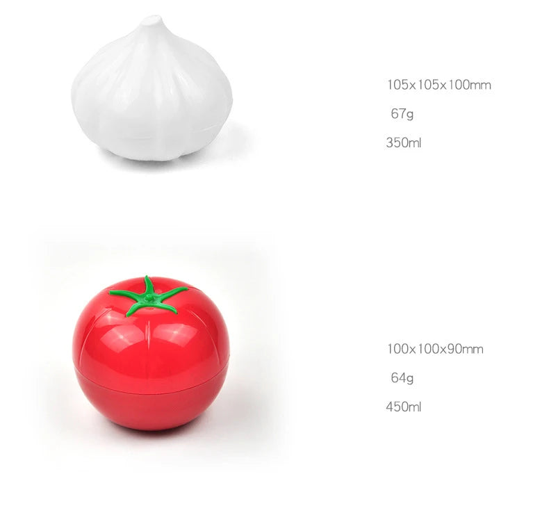 1pc Creative Kitchen Refrigerator Vegetable Fruits Crisper Containers Onion Avocado Tomatoes Lemon Fresh Storage Box