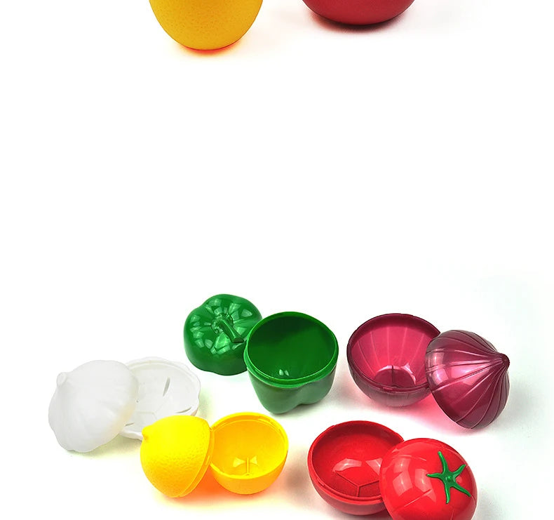 1pc Creative Kitchen Refrigerator Vegetable Fruits Crisper Containers Onion Avocado Tomatoes Lemon Fresh Storage Box