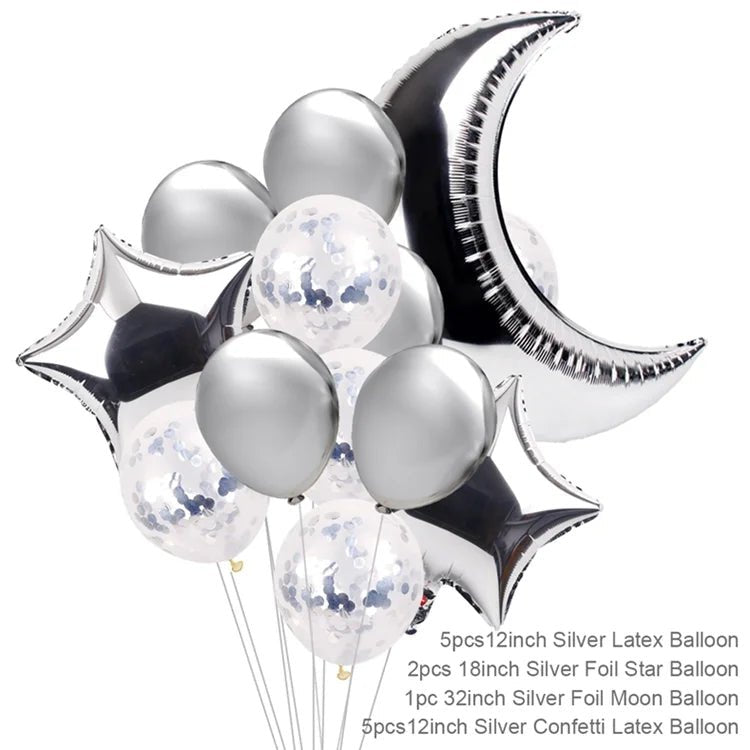 Eid Mubarak Banner Bunting Balloons Plates Tablecloth Kareem Ramadan Decoration For Home 2025 Muslim Islamic Party Supplies - Thrifty Delights