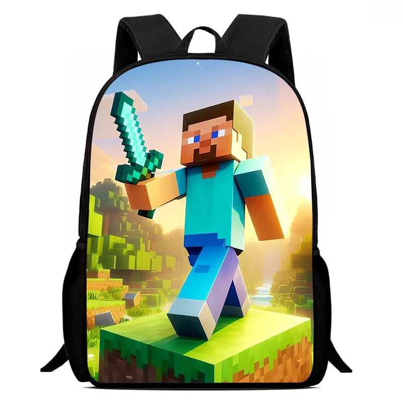 Mochila School Backpack,Cartoon Mini-Craft School Bags for Girls Boys,Durable &Light Weight Kids Backpack for Kindergarteen