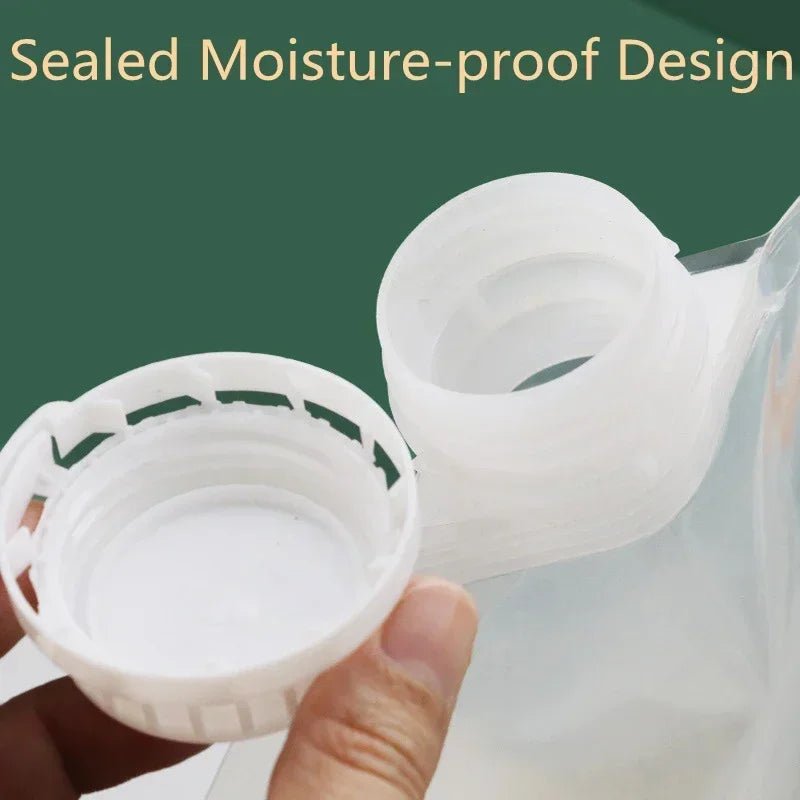 Grains Storage Packaging Bag Rice Dispenser Insect Proof Food Storage Sealed Bag Bean Container Kitchen Organizer with Nozzle - Thrifty Delights