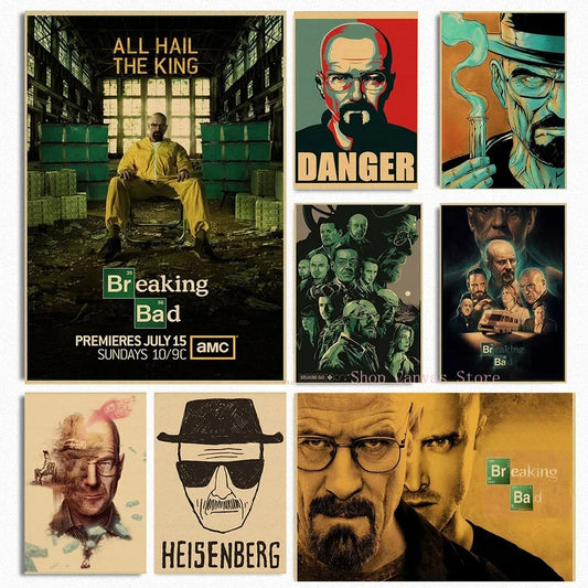 Breaking Bad TV Series Canvas Wall Art Poster  Modern Home Decor Prints for Living Room Classic Movie Picture Stylish Cuadros Pe