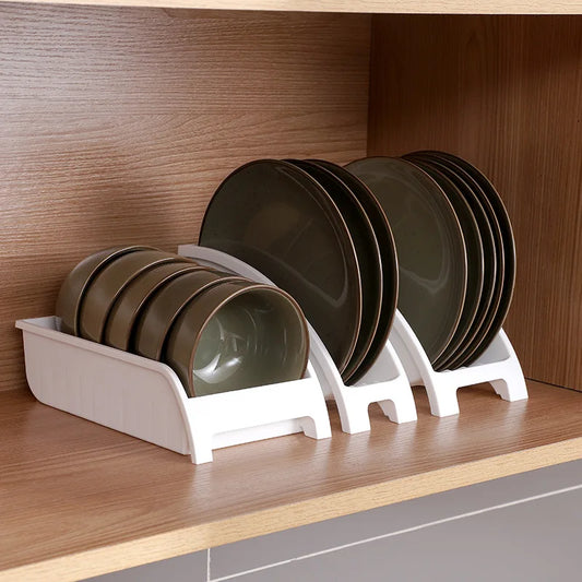 Kitchen Dish Organizer Multifunctional Draining Rack For Homeuse Countertop Easy Access Bowl and Plate Storage and Organization