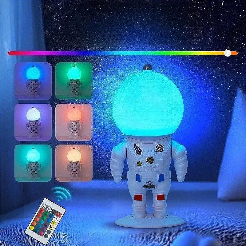 Astronaut Moon Desk Lamp – Creative 3D Night Light, Rechargeable Bedside Lamp & Perfect Birthday Gift for Kids & Boys