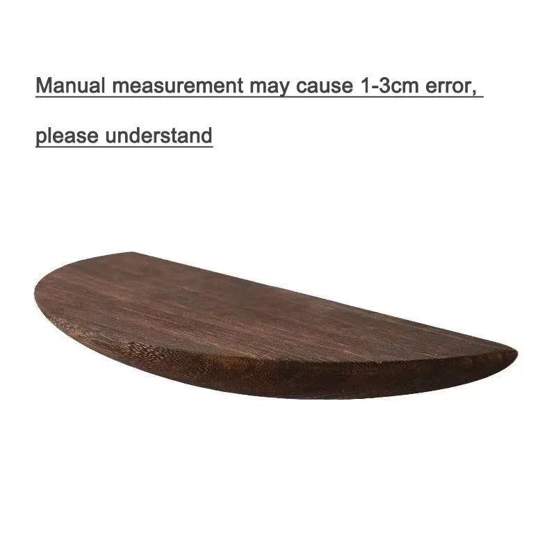 Solid Wooden Semicircle Wall Shelves – Decorative Floating Racks for Entryway, Bedroom, Kitchen & Storage Organization
