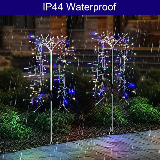Solar LED String Light Outdoor Solar Artificial Tree Lights Waterproof Willow Trees Lights For Patio Lawn Pathway Garden Decor - Thrifty Delights