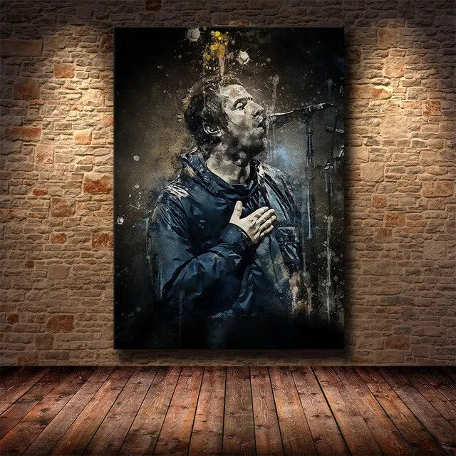 Rock & Roll Pop Art Star Canvas Wall Art | Graffiti Band Portraits & Posters for Home and Office Decor
