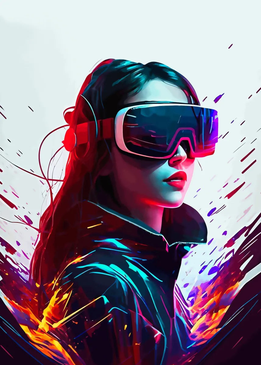 Retro Pop Punk Gaming Gamer Game Zone Poster Aesthetic Abstract Gamepad Girl Canvas Printing Wall Art Picture Kawaii Room Decor