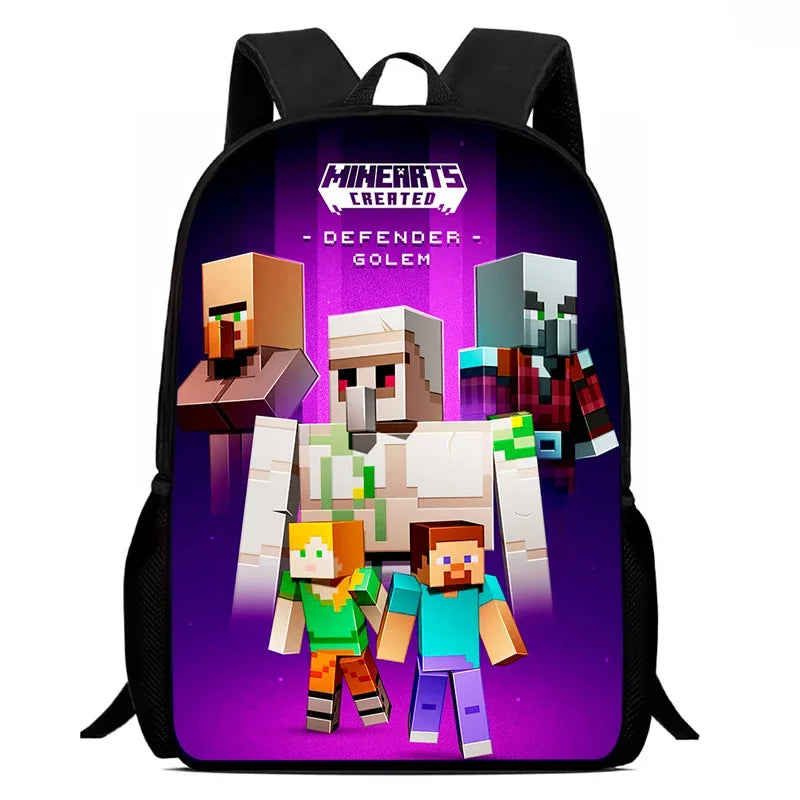 Mochila School Backpack,Cartoon Mini-Craft School Bags for Girls Boys,Durable &Light Weight Kids Backpack for Kindergarteen