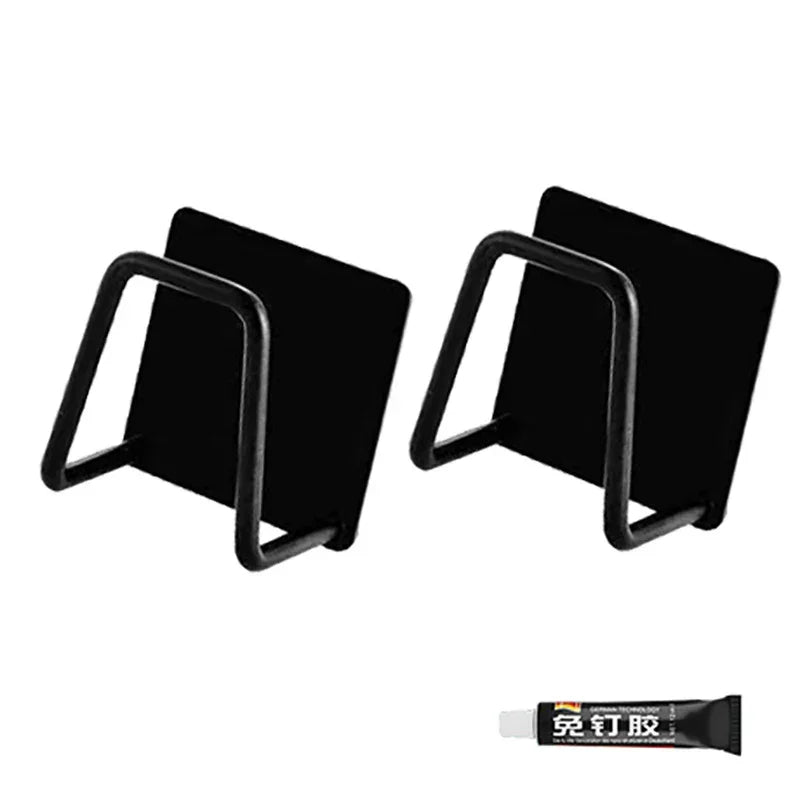 Kitchen Sponges Racks Self Adhesive Sink Sponges Drain Drying Rack Holders Kitchen Sink Accessories Dropshipping Stainless Steel - Thrifty Delights