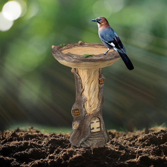 Playful Garden Dog Statues Resin Bird Feeding Tray Home Yard Animal Sculptures Ornaments Garden Decoration Outdoor Decoration - Thrifty Delights