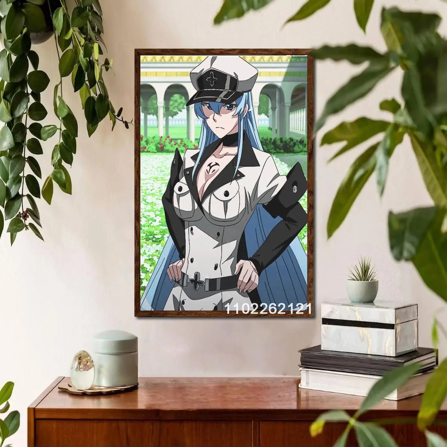 Esdeath Anime Wall Art Poster Personalized Canvas Decor for Modern Family Bedrooms Ideal Gift for Anime Lovers x Inches Home De