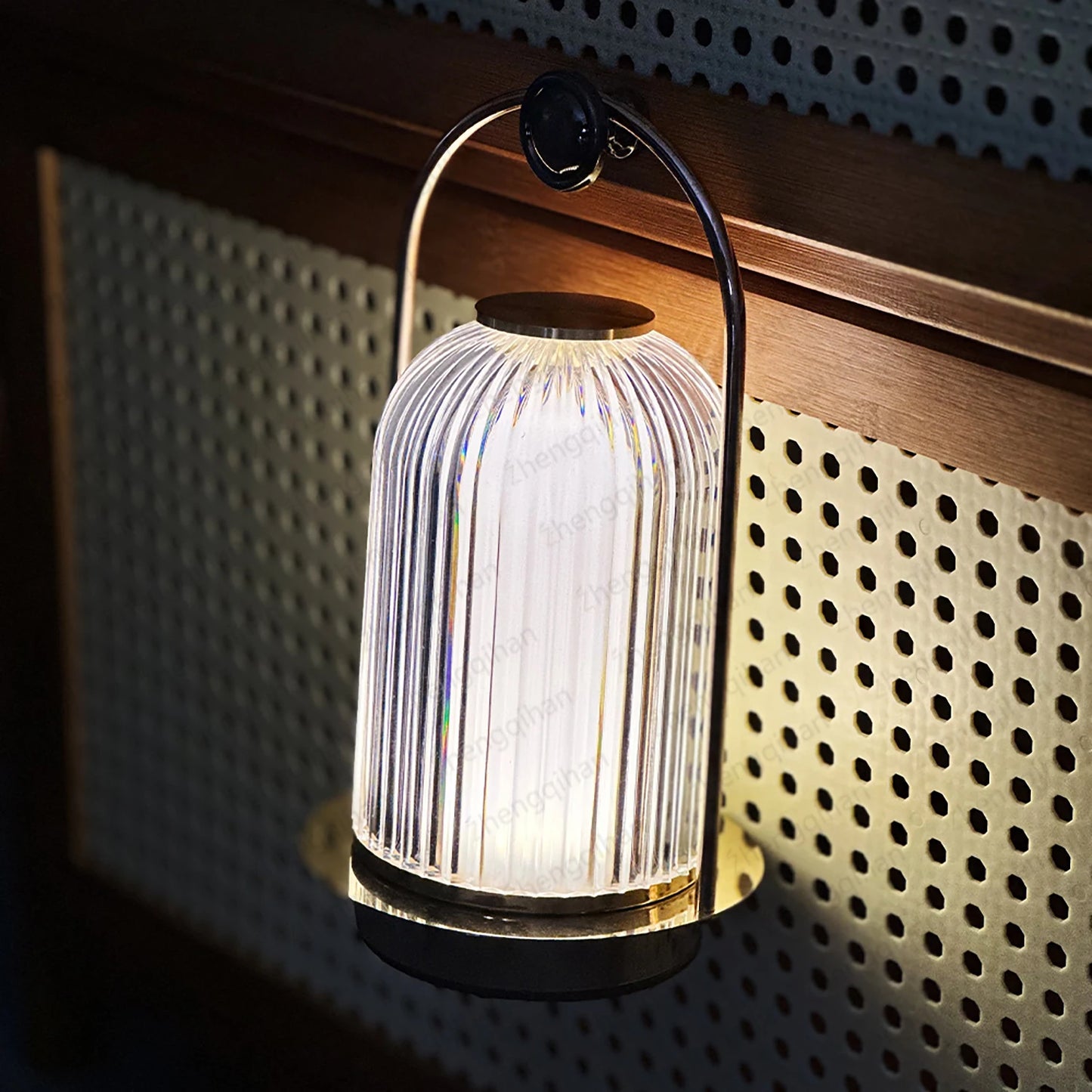 Wireless Crystal Table Lamp – Rechargeable LED Touch Bedside Night Light for Bedroom, Bar & Coffee Décor