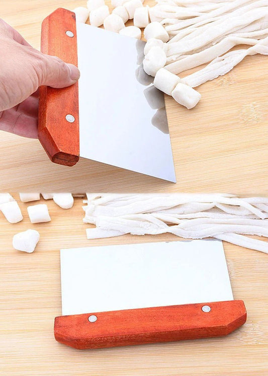 Stainless Steel Pasty Cutters Noodle Knife Cake Scraper with Scale Baking Cake Cooking Dough Scraper Baking Accessories - Thrifty Delights