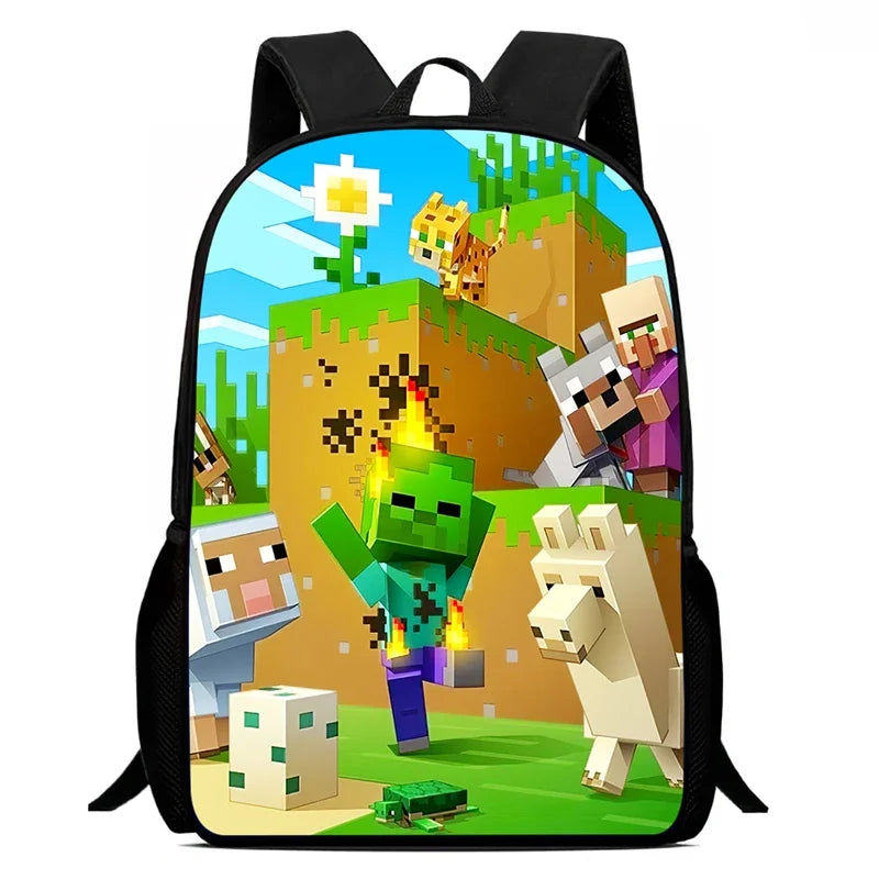 Mochila School Backpack,Cartoon Mini-Craft School Bags for Girls Boys,Durable &Light Weight Kids Backpack for Kindergarteen