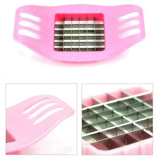 2024 New Cooking Cutter Gadgets Chip Stainless Steel Vegetable French Fry Chopper Chips Making Tool Kitchen - Thrifty Delights