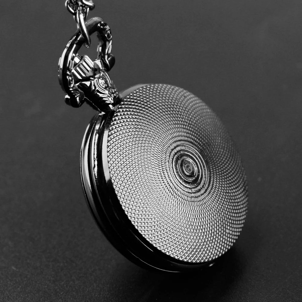 Unique Steampunk Glass Dome Vintage Quartz Pocket Watch Men Women Pendant Necklace Chain Charm Clock Hours Watch Jewelry Gifts