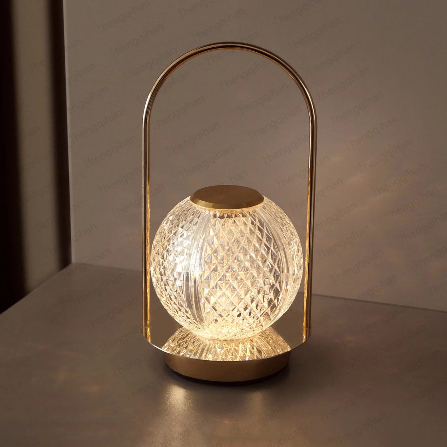 Wireless Crystal Table Lamp – Rechargeable LED Touch Bedside Night Light for Bedroom, Bar & Coffee Décor
