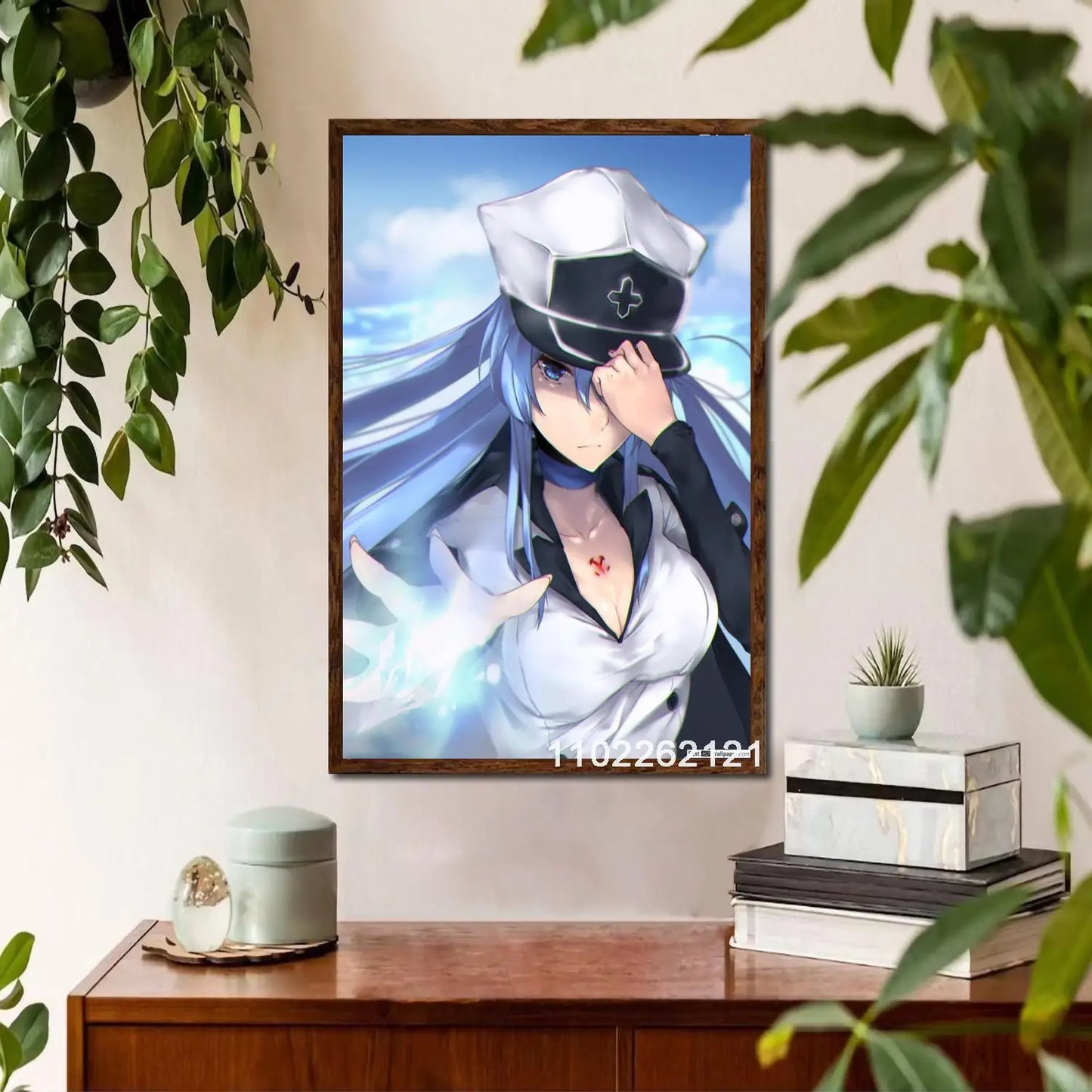 Esdeath Anime Wall Art Poster Personalized Canvas Decor for Modern Family Bedrooms Ideal Gift for Anime Lovers x Inches Home De