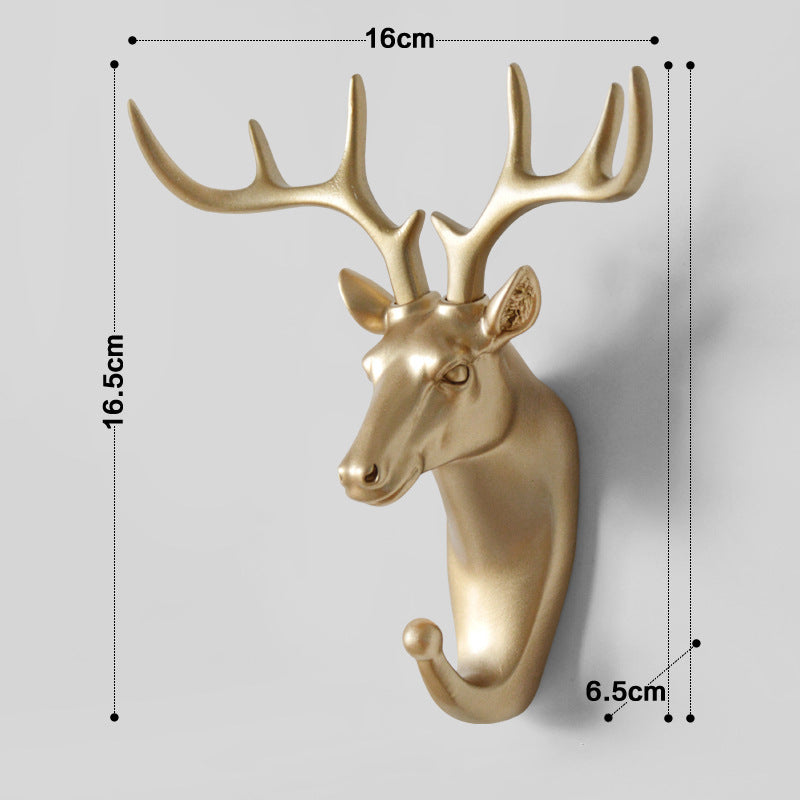 Wall Mounted Hook Animal Head Rack Jacket Cap Wall Mounted Horse Deer Elephant Giraffe Hook Decoration Bathroom Accessories