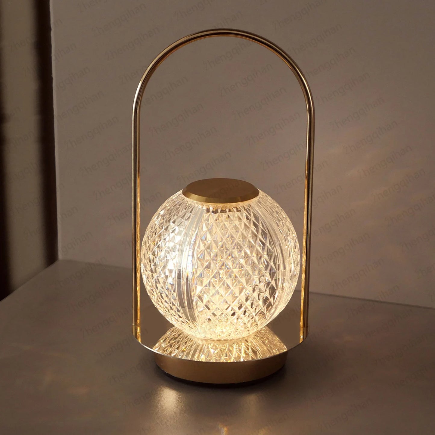 Wireless Crystal Table Lamp – Rechargeable LED Touch Bedside Night Light for Bedroom, Bar & Coffee Décor