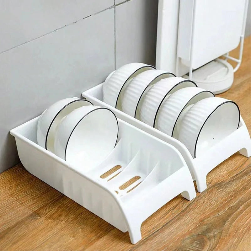 Kitchen Dish Organizer Multifunctional Draining Rack For Homeuse Countertop Easy Access Bowl and Plate Storage and Organization