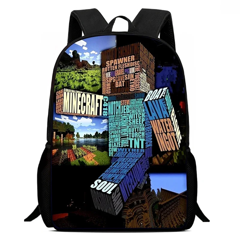 Mochila School Backpack,Cartoon Mini-Craft School Bags for Girls Boys,Durable &Light Weight Kids Backpack for Kindergarteen