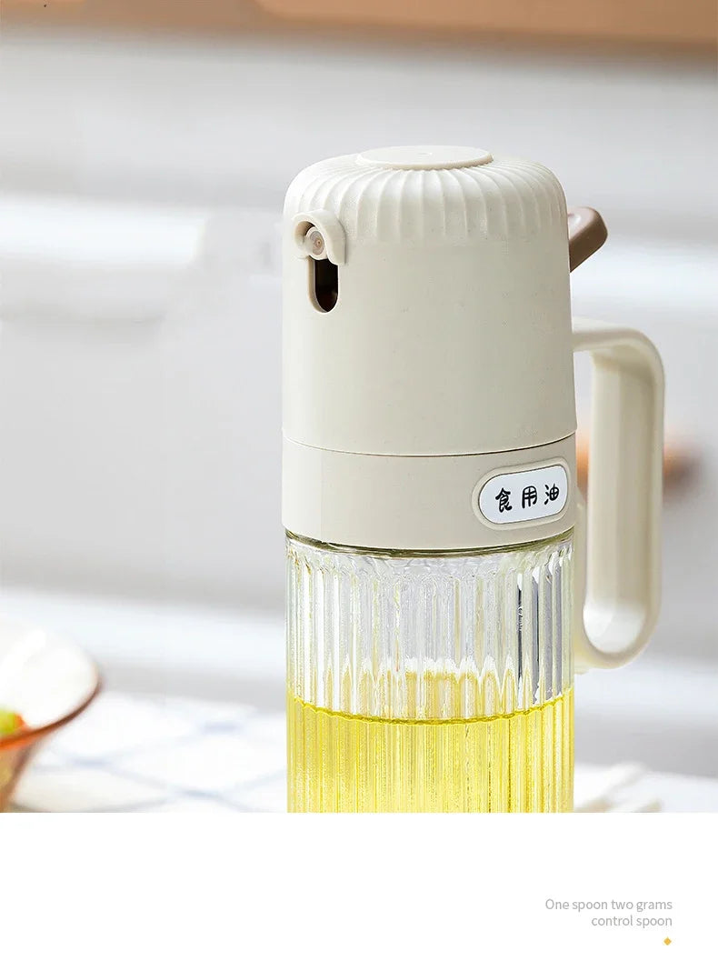 250ml Kitchen Oil Spray Bottle Glass Cooking Anti-leakage Olive Oil Storage Bottle BBQ Air Fryer Oil Dispensers Sprayer Mister