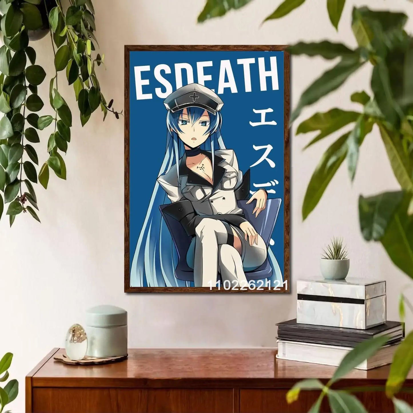 Esdeath Anime Wall Art Poster Personalized Canvas Decor for Modern Family Bedrooms Ideal Gift for Anime Lovers x Inches Home De