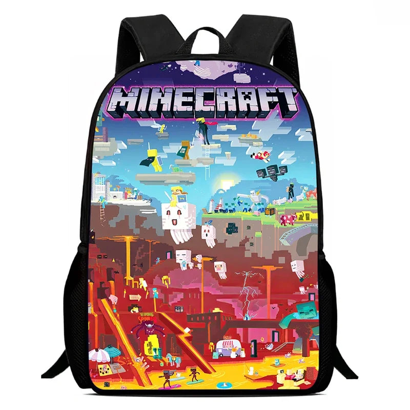 Mochila School Backpack,Cartoon Mini-Craft School Bags for Girls Boys,Durable &Light Weight Kids Backpack for Kindergarteen