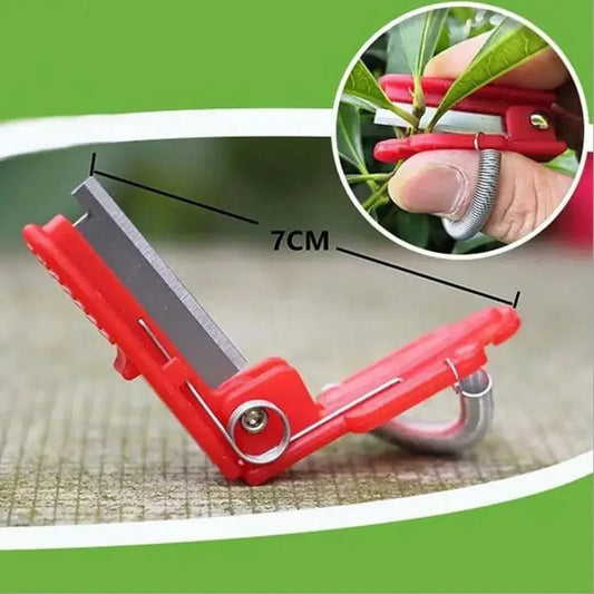 Multifunction Thumb Knife Garden Pruner Fruit Picking Device Safe Fruit Blade Tool Cutting Blade Rings Finger Protector Catcher - Thrifty Delights