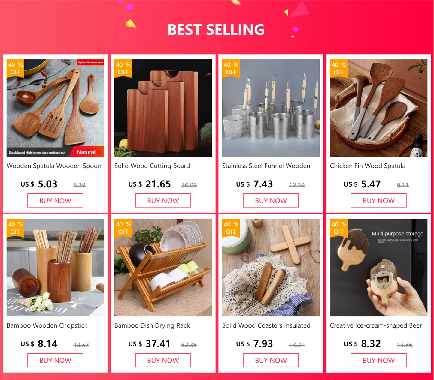 Wooden Spatula Wooden Spoon Frying Spatula Solid Wood High Temperature Resistant Soup Spoon No Paint No Wax Natural Material