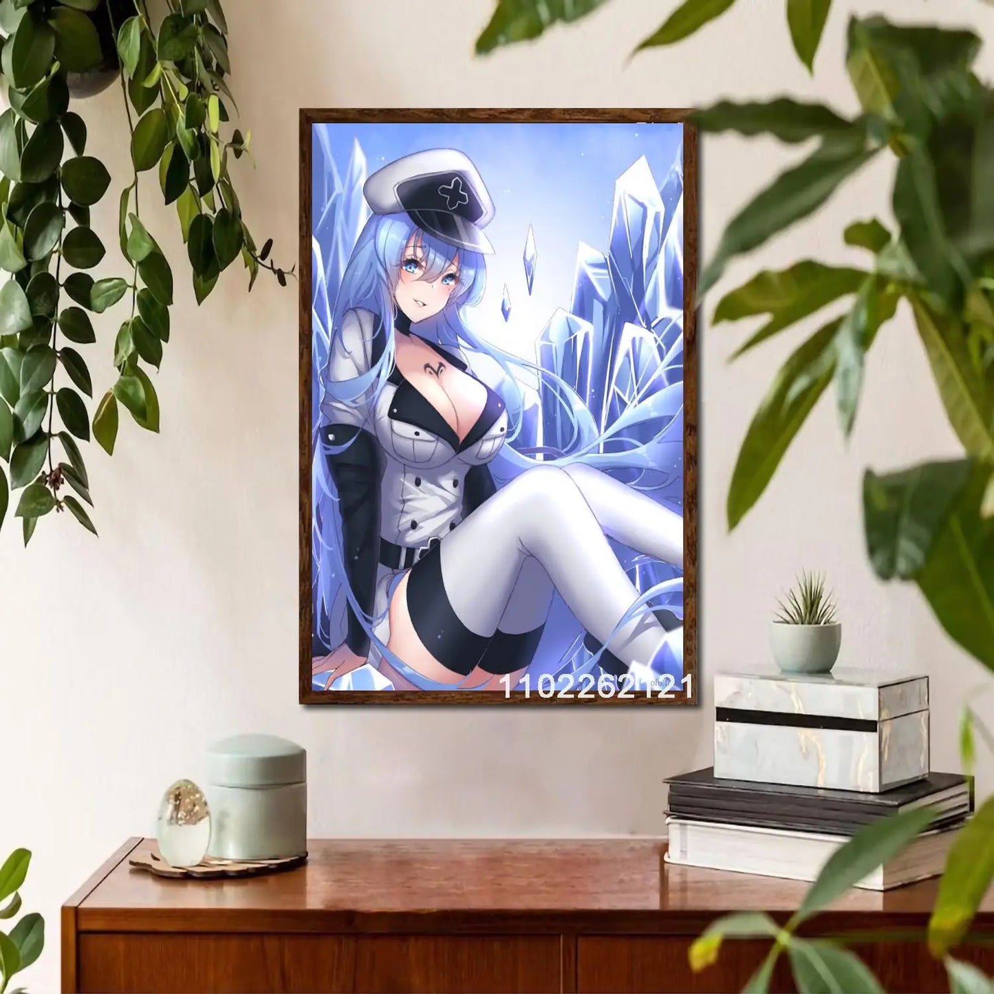 Esdeath Anime Wall Art Poster Personalized Canvas Decor for Modern Family Bedrooms Ideal Gift for Anime Lovers x Inches Home De