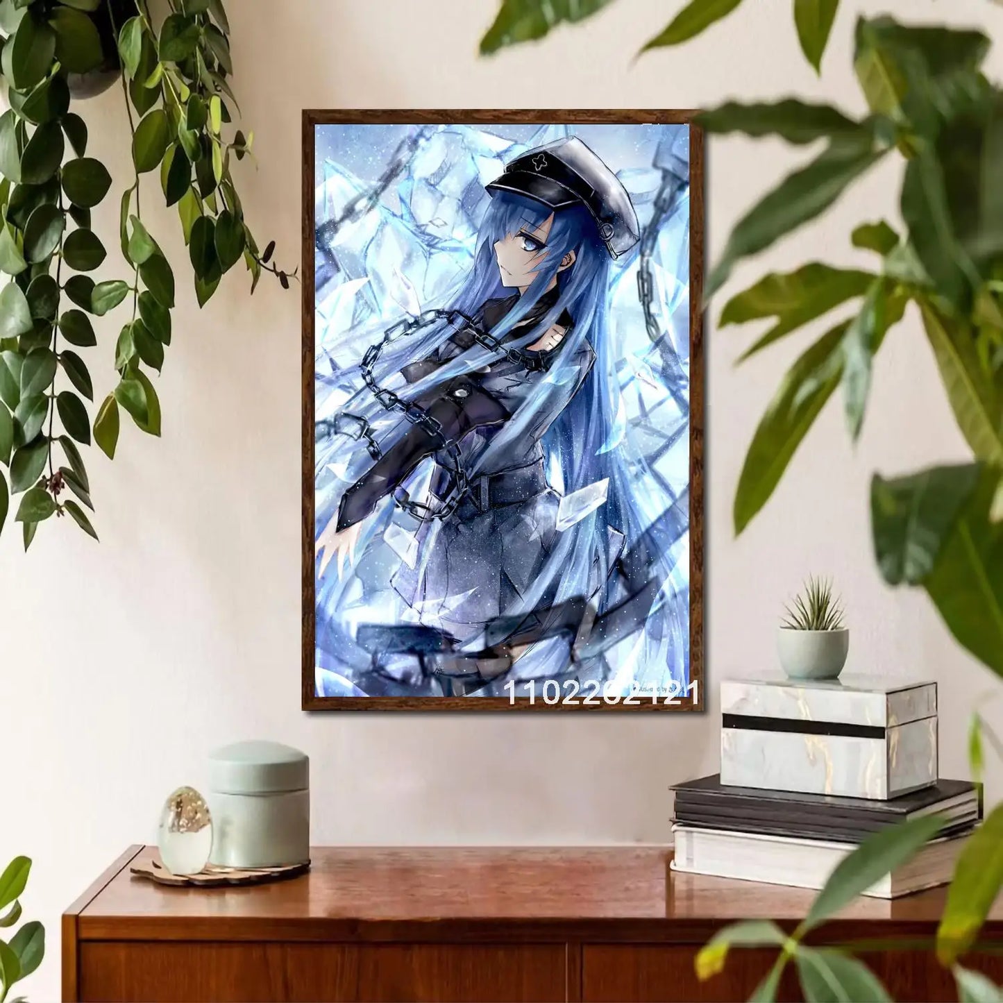 Esdeath Anime Wall Art Poster Personalized Canvas Decor for Modern Family Bedrooms Ideal Gift for Anime Lovers x Inches Home De