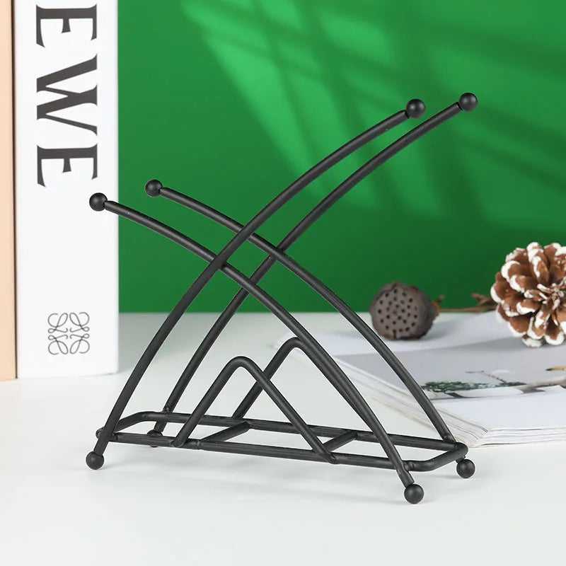 Napkin Holder For Table Modern Metal Black Napkin Holders For Kitchen Dining Tables Countertops Paper Cocktail Napkins Holder