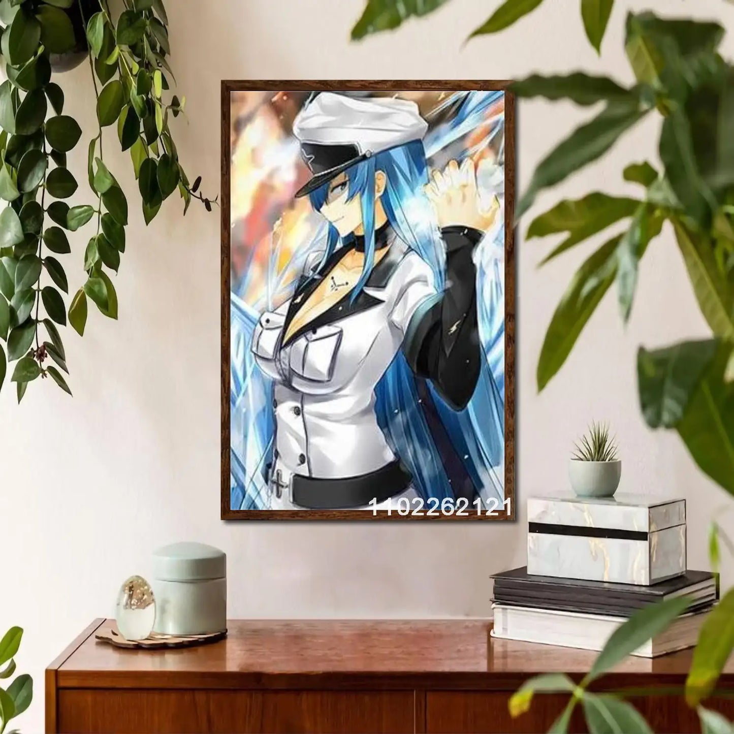 Esdeath Anime Wall Art Poster Personalized Canvas Decor for Modern Family Bedrooms Ideal Gift for Anime Lovers x Inches Home De