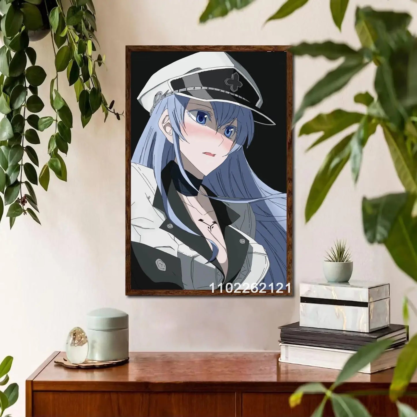 Esdeath Anime Wall Art Poster Personalized Canvas Decor for Modern Family Bedrooms Ideal Gift for Anime Lovers x Inches Home De