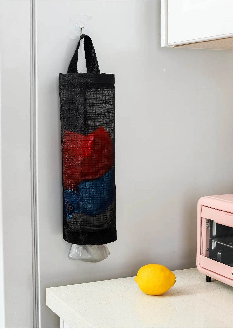 Home Grocery Bag Holder Wall Mount Plastic Bag Holder Dispenser Hanging Storage Trash Garbage Bag Kitchen Garbage Organizer - Thrifty Delights