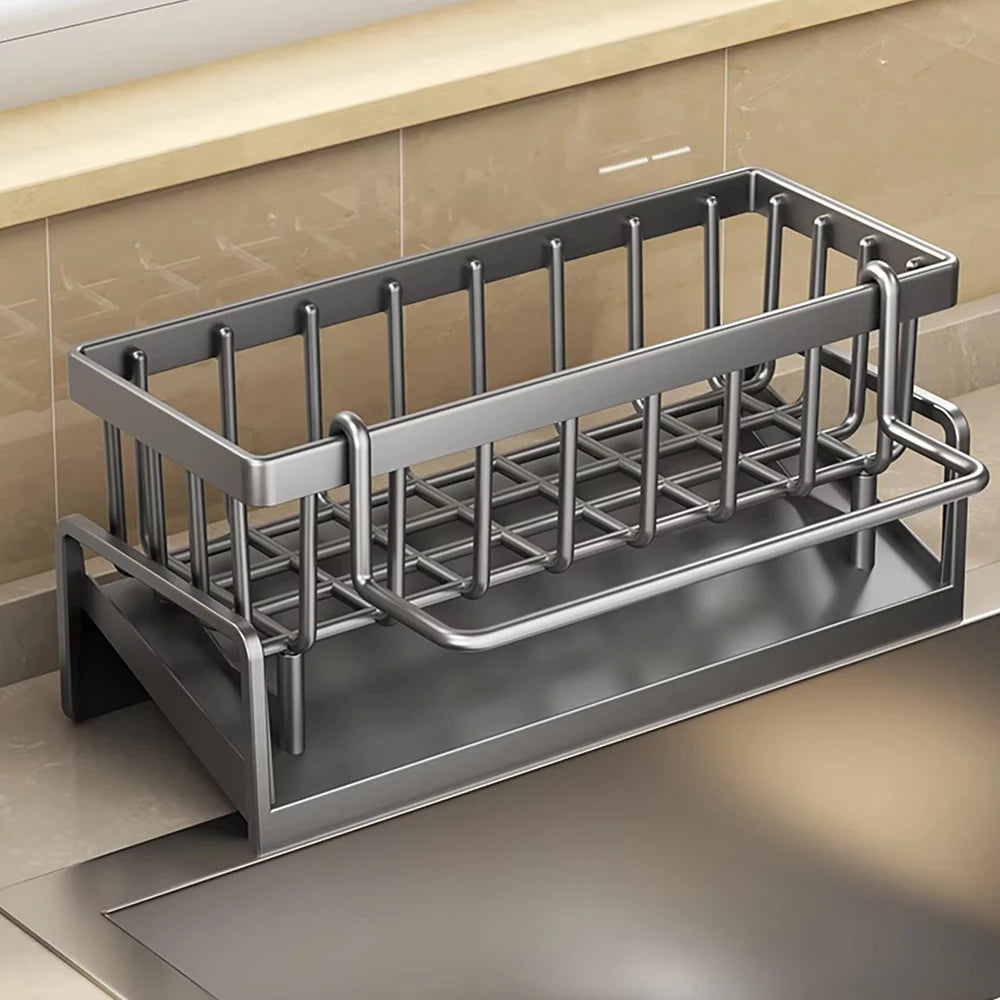 Kitchen Sink Drain Rack Organizer Sponge Storage Faucet Holder Soap Drainer Dishcloth Towel Rack Kitchen Sink Organizer