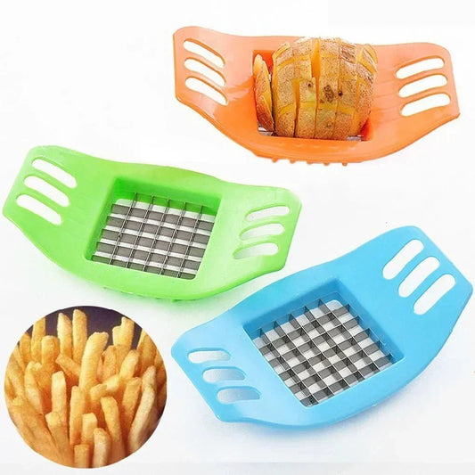 2024 New Cooking Cutter Gadgets Chip Stainless Steel Vegetable French Fry Chopper Chips Making Tool Kitchen - Thrifty Delights
