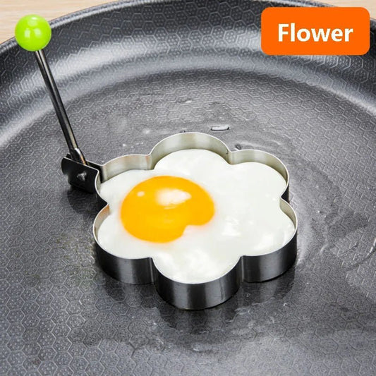 New Stainless Steel Fried Egg Mold Heart Pancake Maker Breakfast Baking Omelette Rings Cooking Tools Kitchen Accessories Gadget - Thrifty Delights