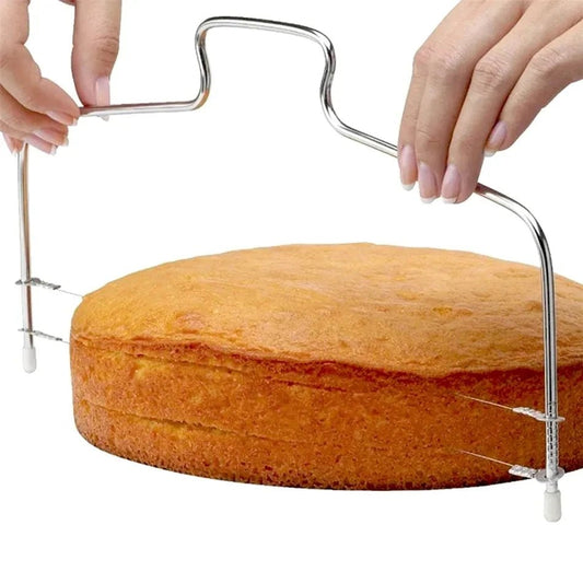 Adjustable Height Line Cake Cut Slicer Adjustable Stainless Steel Device Cake Decorating Mold DIY Bakeware Kitchen Cooking Tool - Thrifty Delights