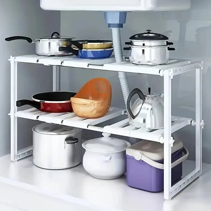 Cabinet Organizer Shelves, Stackable Kitchen Counter Shelves, Cabinet Organizer And Storage, Pantry Organizer - Thrifty Delights