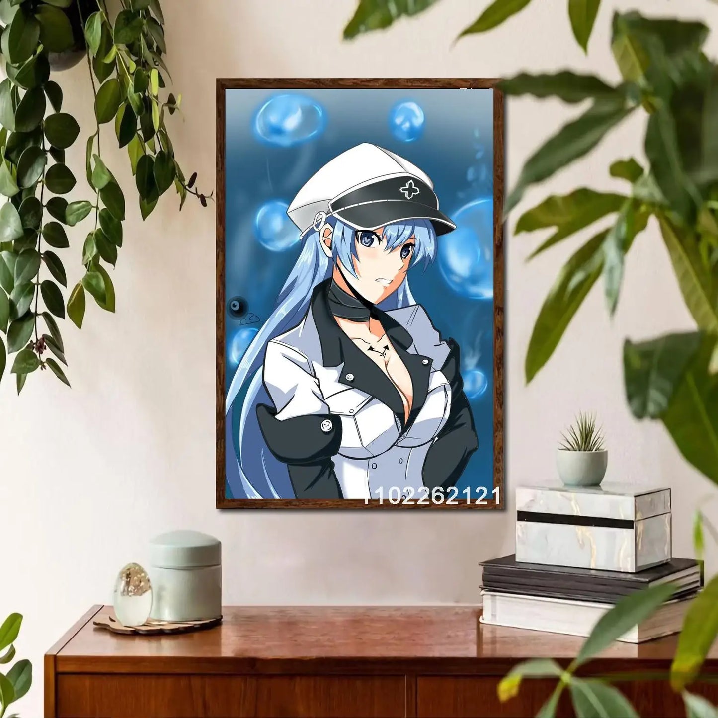 Esdeath Anime Wall Art Poster Personalized Canvas Decor for Modern Family Bedrooms Ideal Gift for Anime Lovers x Inches Home De