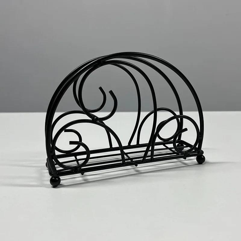 Napkin Holder For Table Modern Metal Black Napkin Holders For Kitchen Dining Tables Countertops Paper Cocktail Napkins Holder
