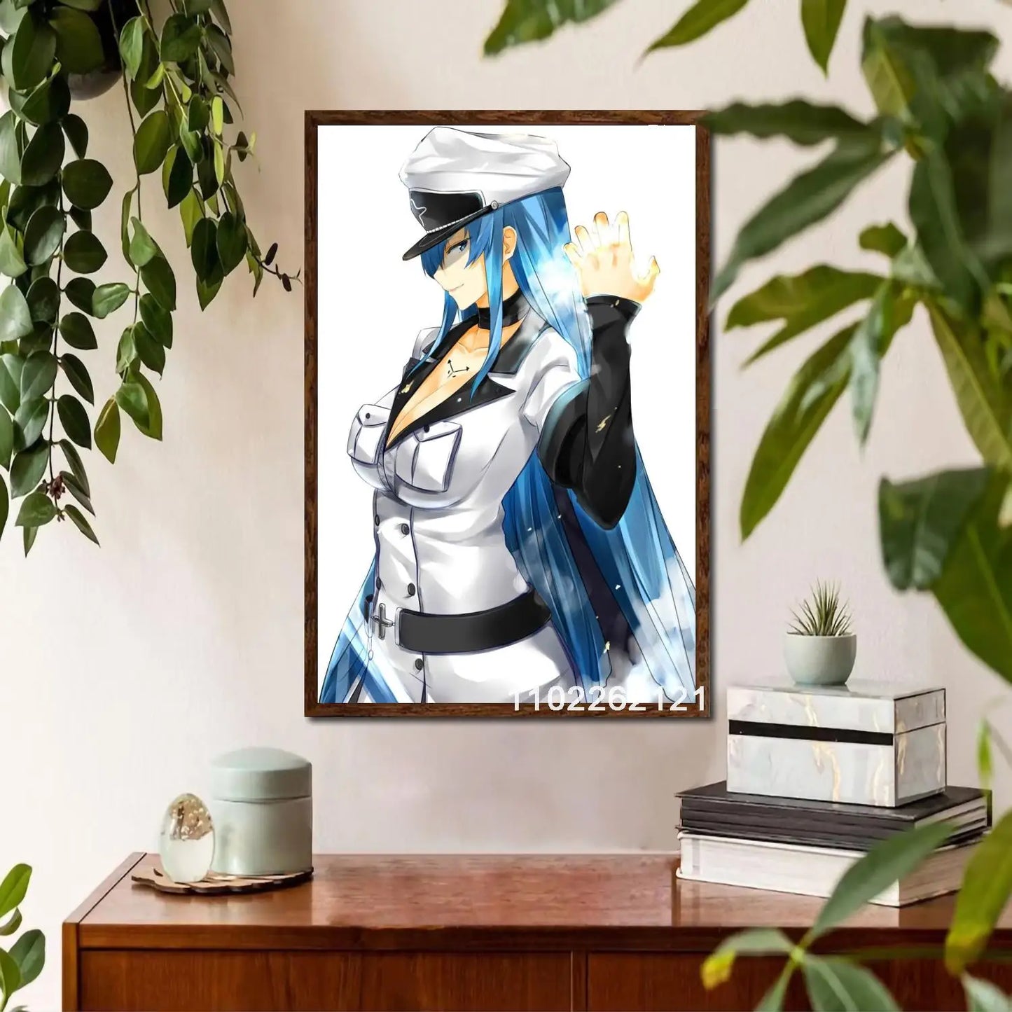 Esdeath Anime Wall Art Poster Personalized Canvas Decor for Modern Family Bedrooms Ideal Gift for Anime Lovers x Inches Home De