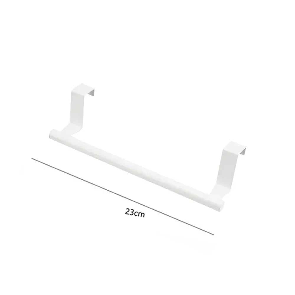 Stainless Steel Towel Holder Kitchen Cabinet Door Hanging Rack Storage Bathroom Shelf Home Organizer Bathroom Accessories - Thrifty Delights