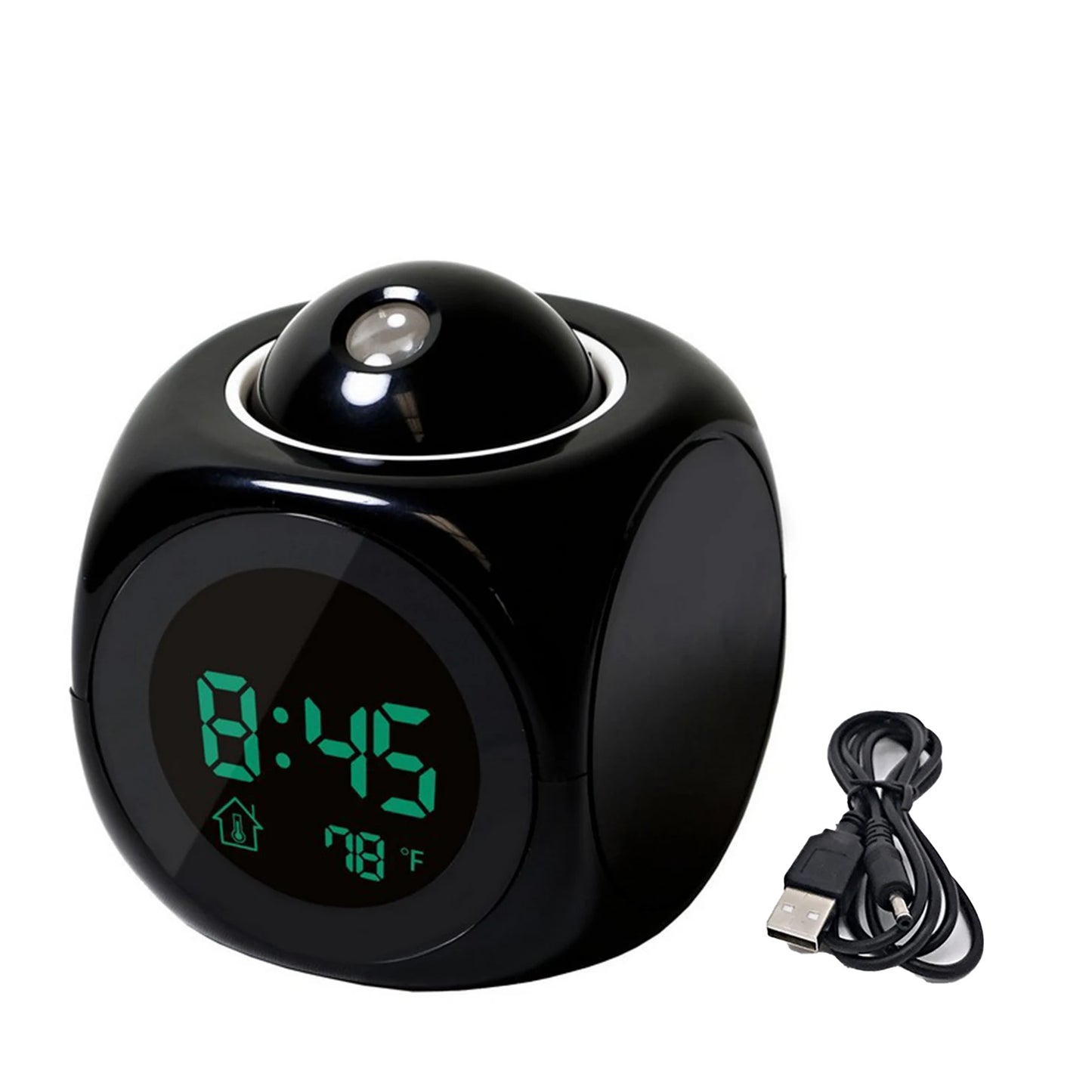 Creative LED Digital Projection Alarm Clock – Time, Temp & Snooze Function for Bedside & Home